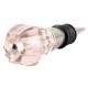 Pink Hexagon Glass Cut Wine Stopper Online